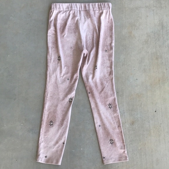 Free People Blush Pink Vegan Suede Studded Pants - Picture 7 of 7